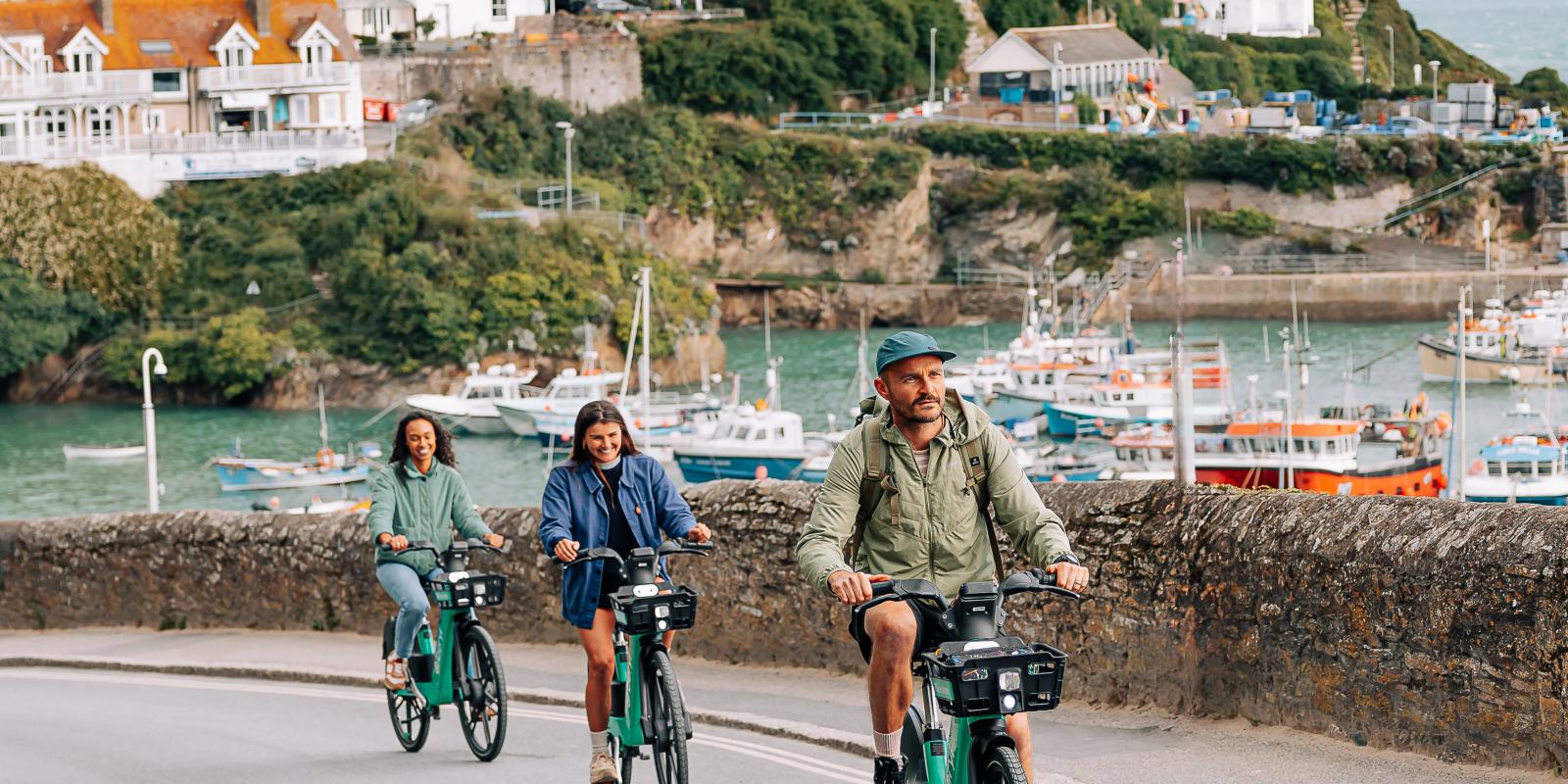 Cyclists in Cornwall