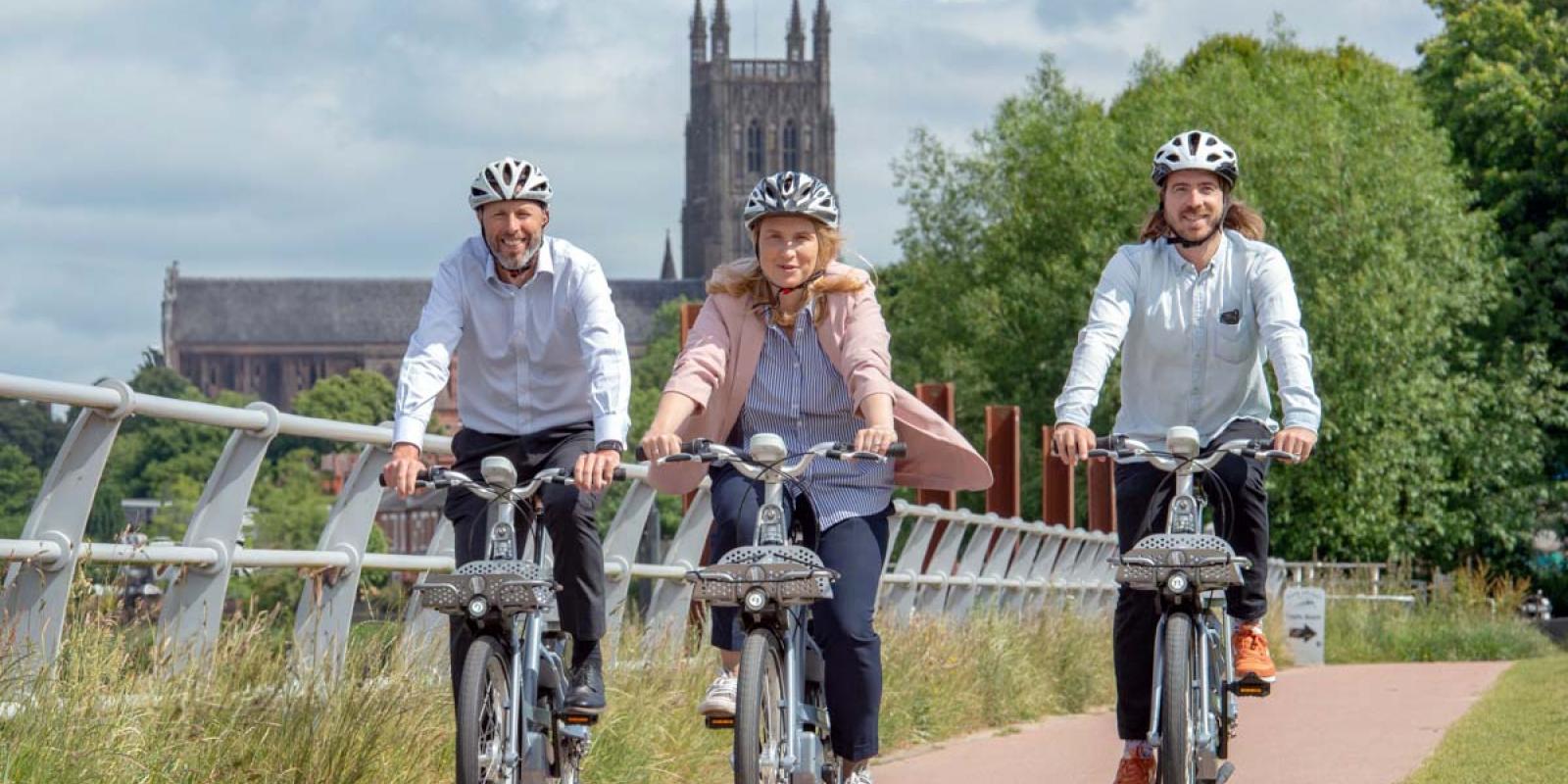 Worcester City Council Deputy Director for Policy & Strategy, David Sutton, Worcester City Council Corporate Director for Planning & Governance, Sian Stroud, Beryl CEO and co-founder, Phil Ellis