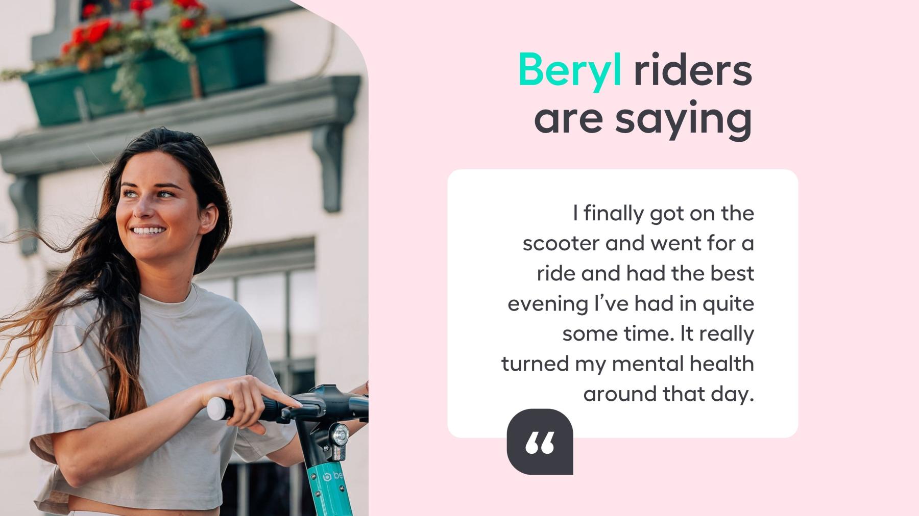 Beryl riders are saying