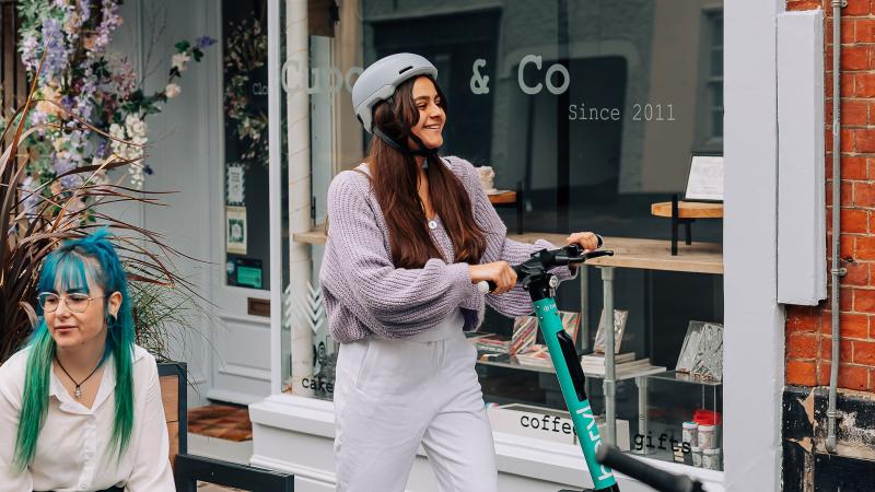 Norwich e-scooter user