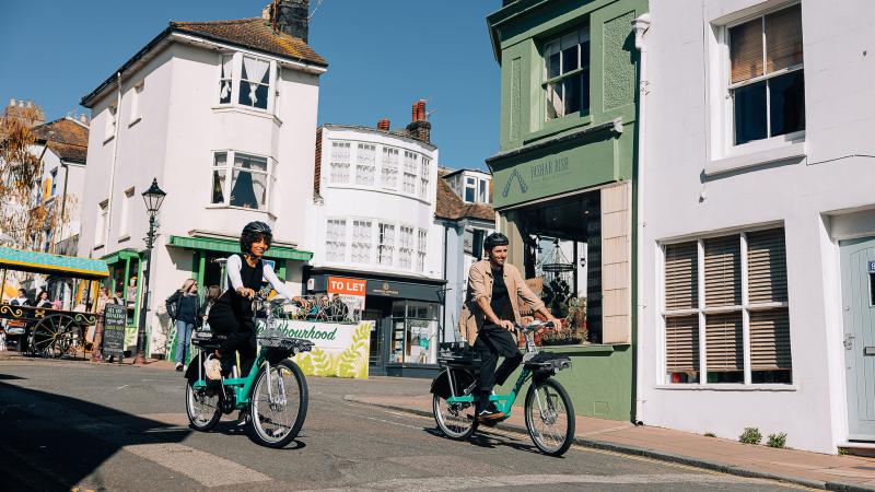 Beryl BTN Bikes users in Brighton city centre
